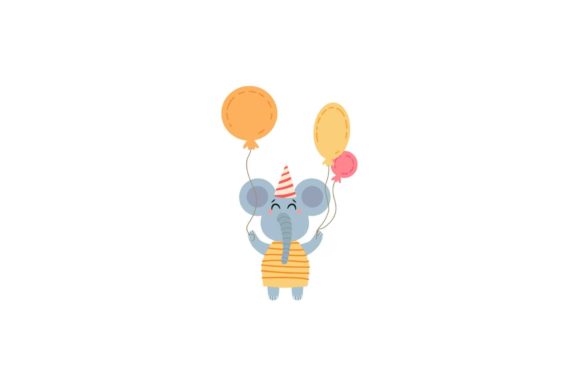Birthday Animal Ornament: Graphics & Illustrations