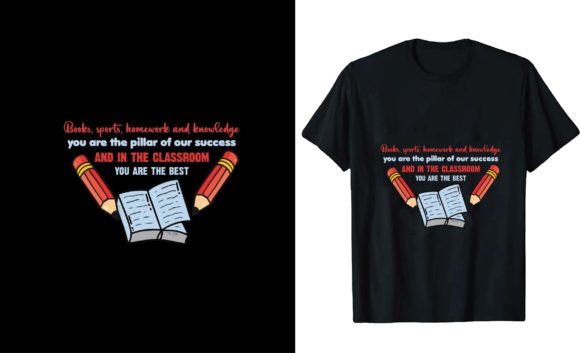 Books, Sports, Homework and Knowledge: Graphics for T-Shirt Designs