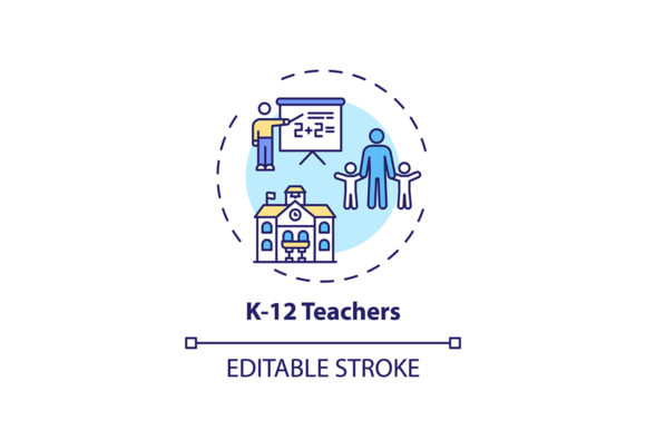 K-12 Teachers Icon: Smart Graphics & Icons
