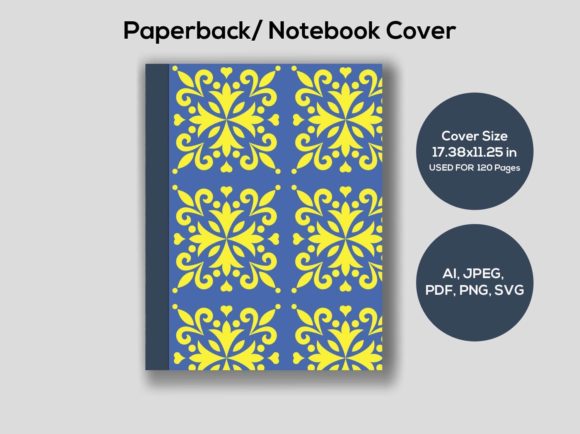 KDP Interior Notebook Cover Graphics for Kdp Interiors