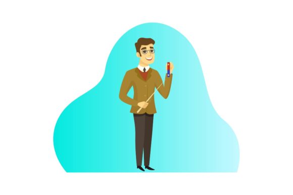 Man Teacher Illustration: Graphics & Illustrations