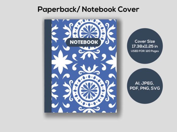 Notebook Cover for KDP: Graphics & Print Templates