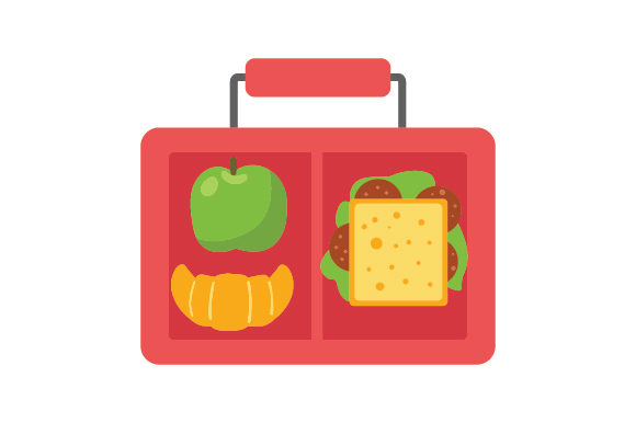School Lunch Box Clipart for Kids Crafts